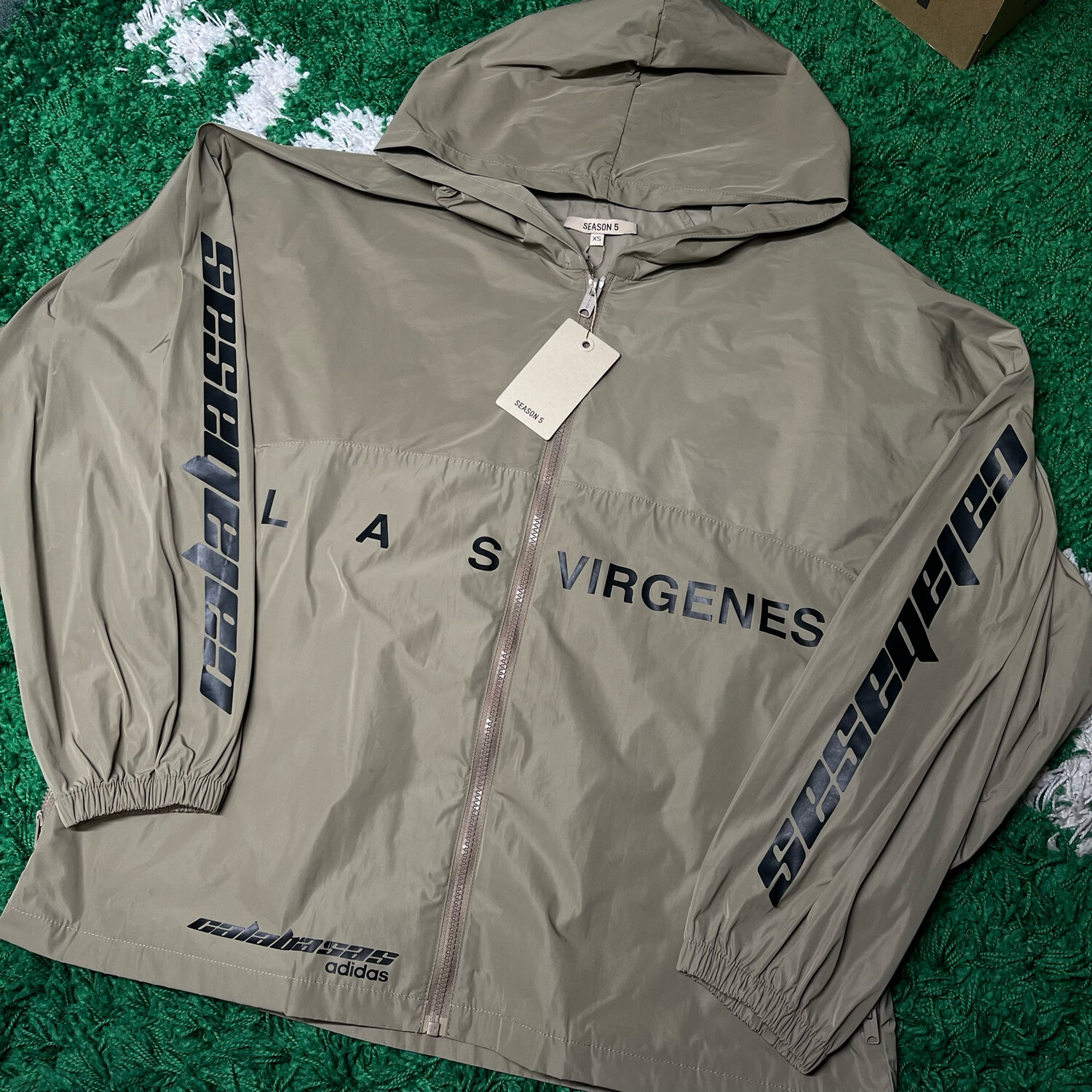 Adidas Yeezy Calabasas Military Stone Windbreaker Size XS