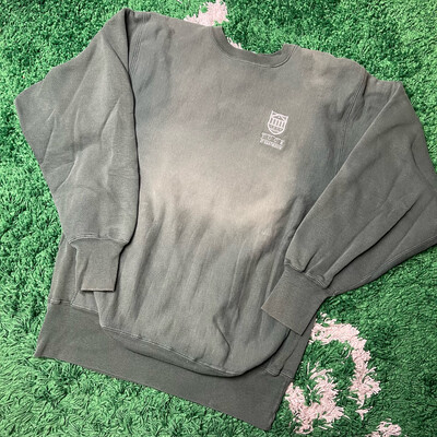 Champion Reverse Weave Faded Green Crewneck Sweatshirt Size XL