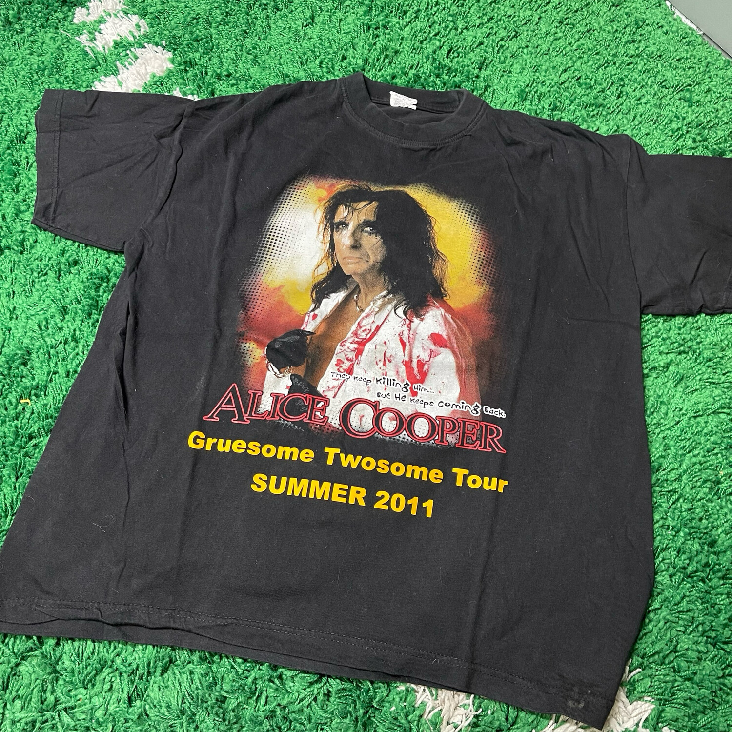 Alice Cooper Rob Zombie Double Sided Tee Size XL