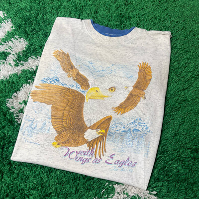 Wings As Eagles Tee Size Large