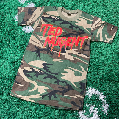 Ted Nugent Camo Tee Size Small