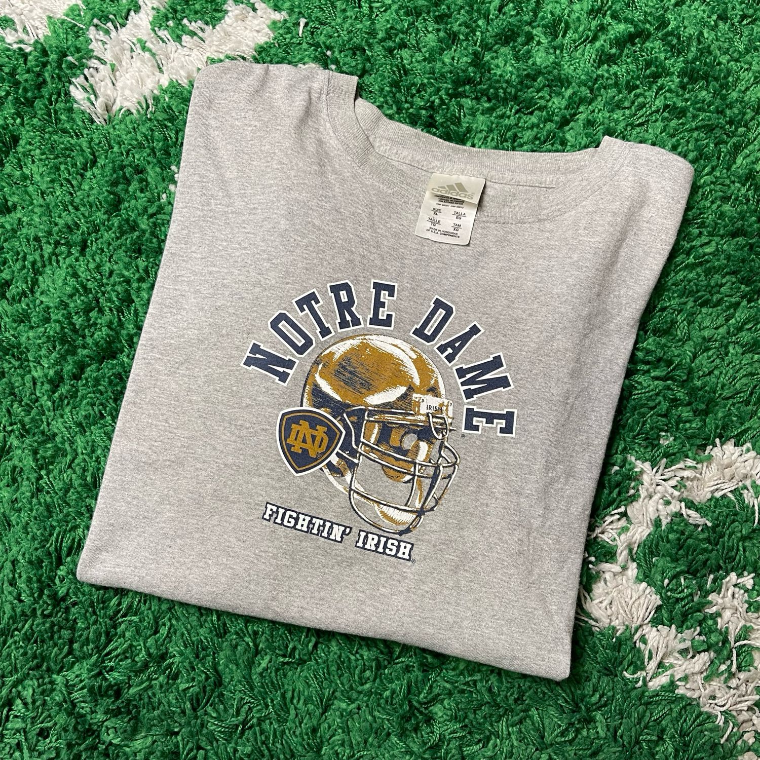 Notre Dame Helmet Tee Size XL