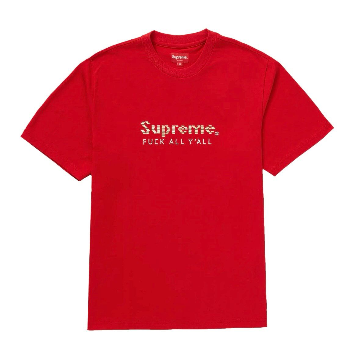 Supreme Gold Bars Tee Red Size Medium