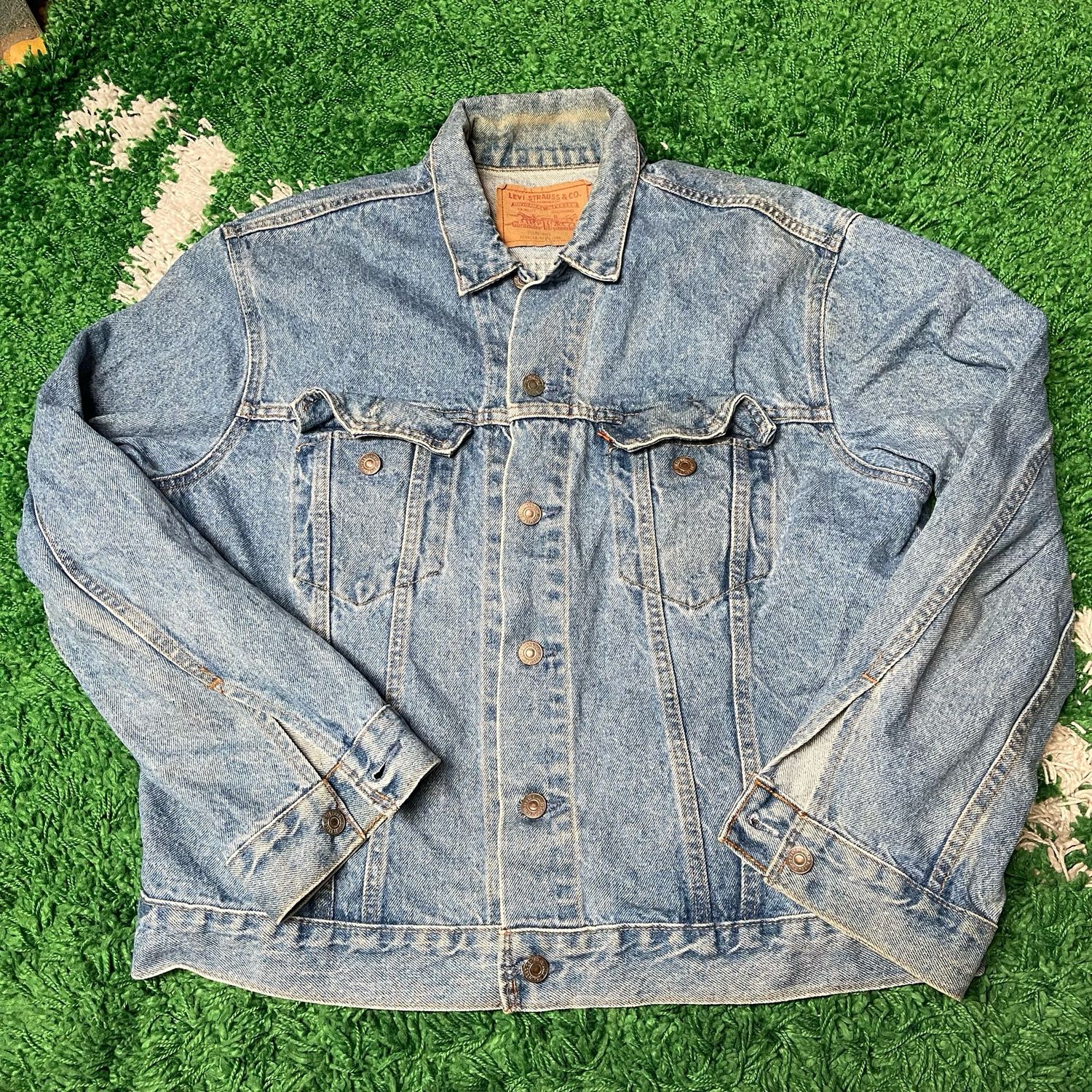 Levis Orange Tab Denim Jacket Size Large