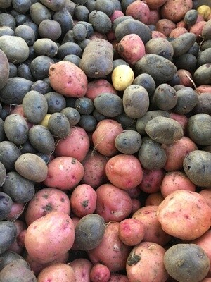 Potatoes purple small, lbs.