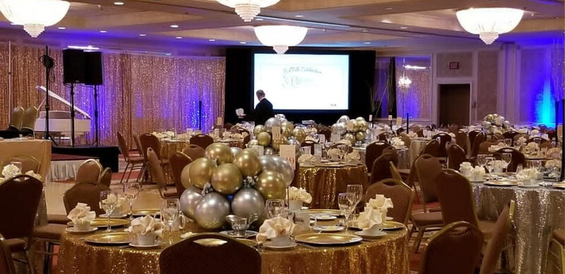 Gold Sequin Tablecloth