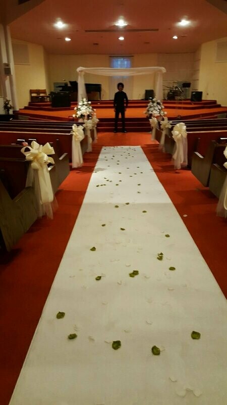 White Carpet Runner