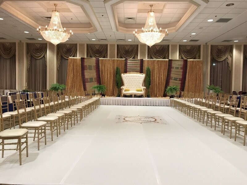24' x 24' White Dance Floor
