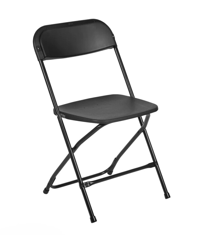 Black Plastic Folding Chairs