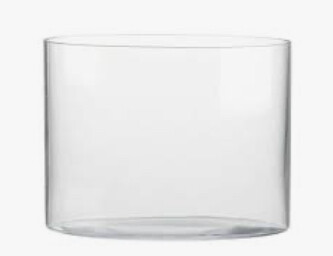 Large Oval Glass Vase