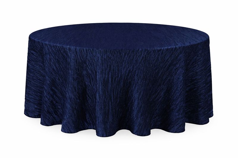 132' Navy Crinkle Napkin