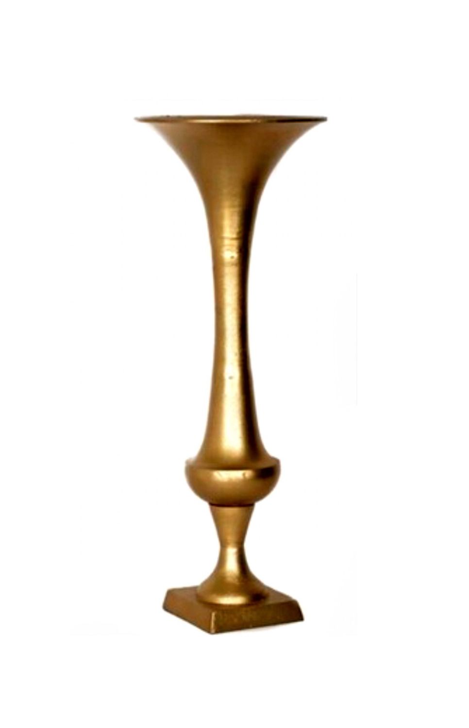Gold Pedestal Vase