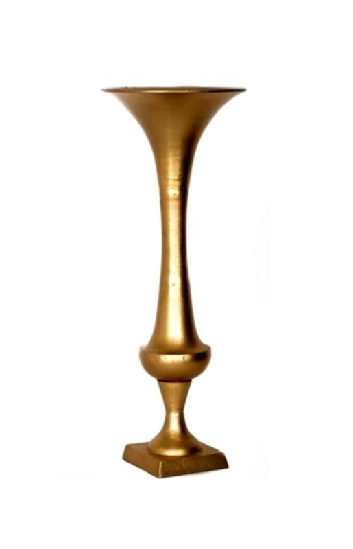 Gold Pedestal Vase