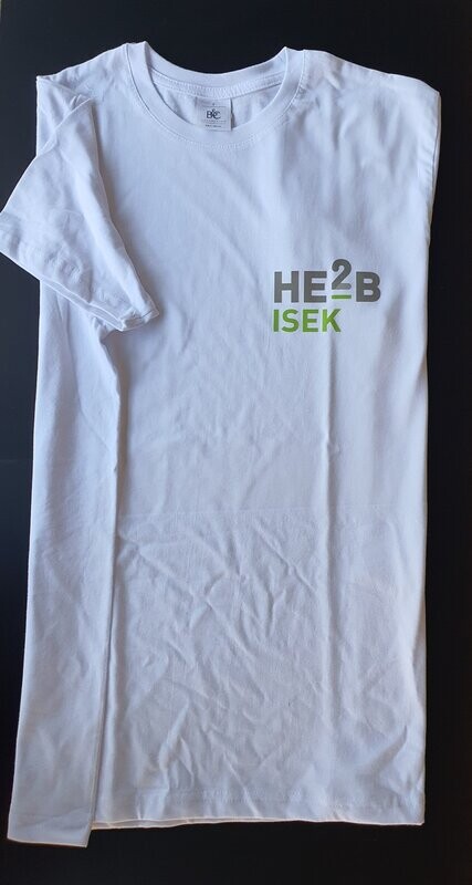 T-SHIRT 150gr BLANC + LOGO HE2B ISEK