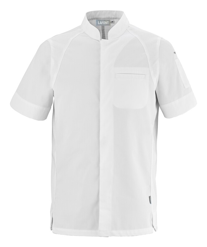 Veste de cuisine LAFONT BASIL BLANCHE MICHELIN MANCHES COURTES