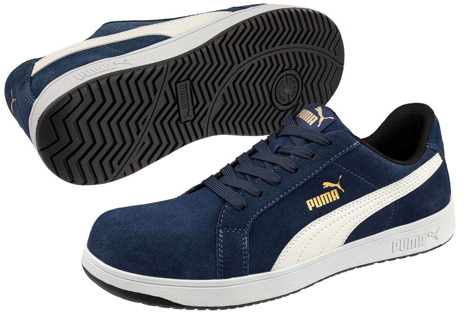 PUMA ICONIC SUEDE NAVY Chaussure Sécurité Homme Evetra