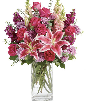 $170 Seasonal Fresh Flower Vase Arrangement