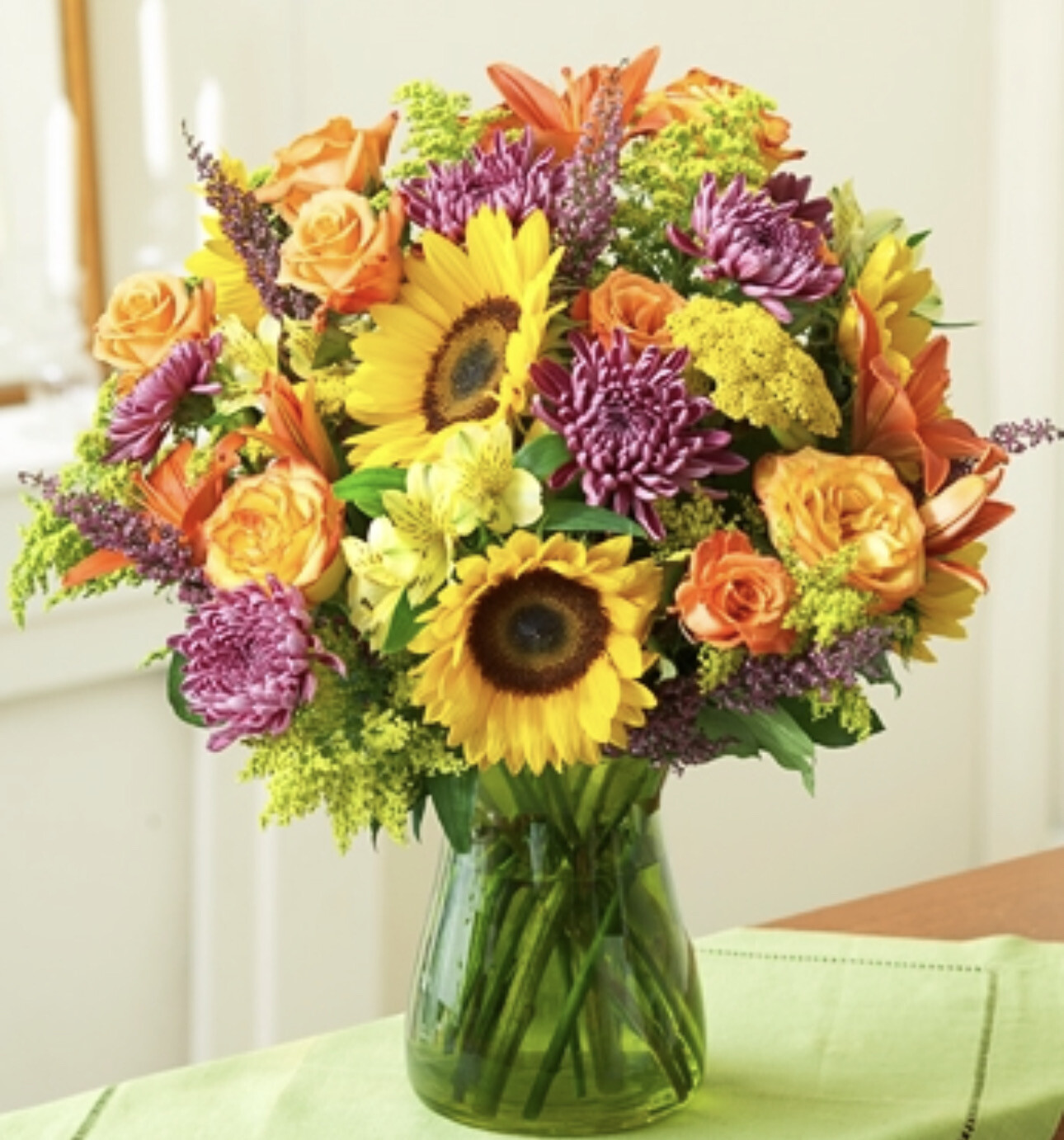 $350 Fresh Flower Fall Arrangement