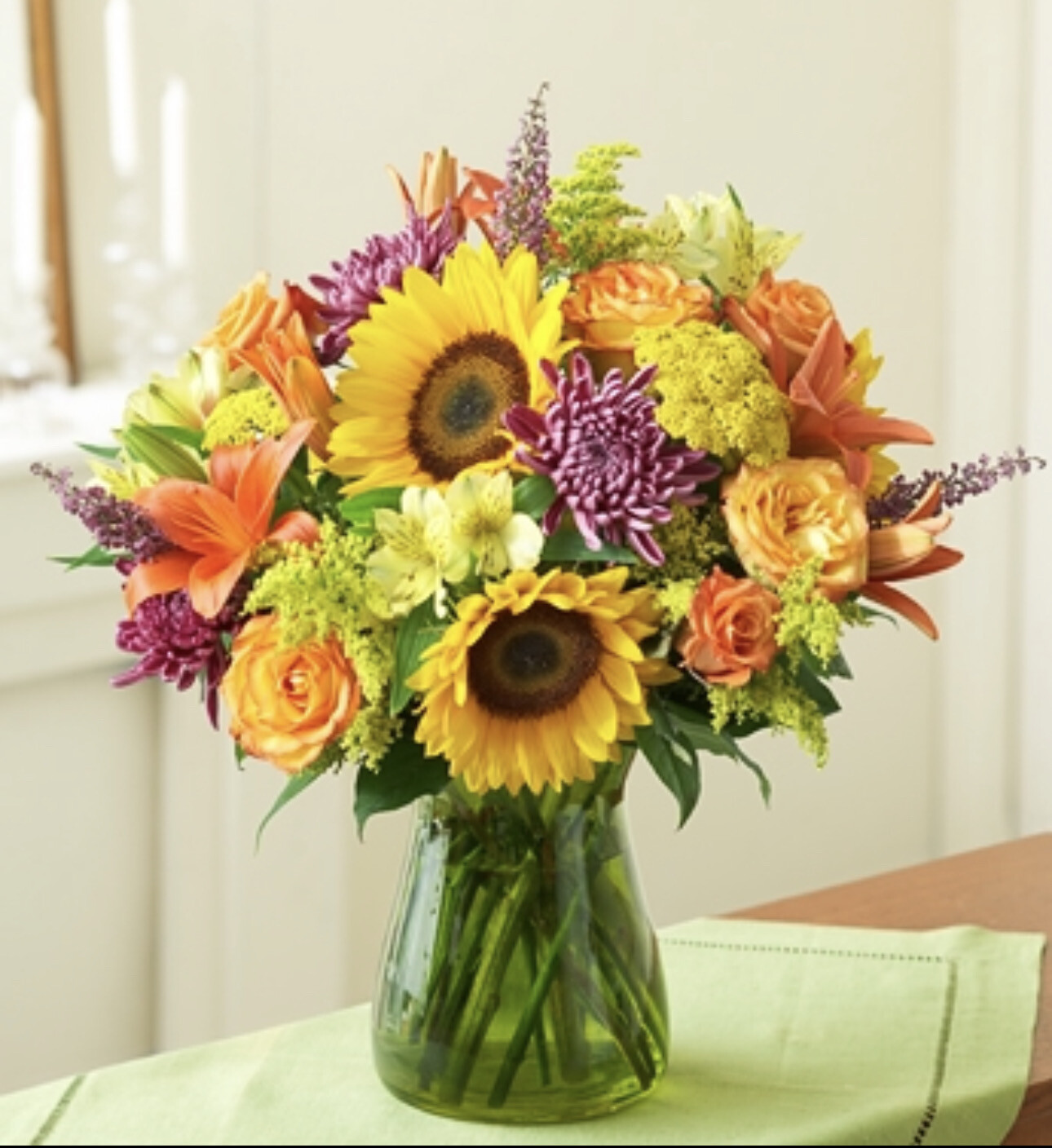 $195 Fresh Flower Fall Arrangement