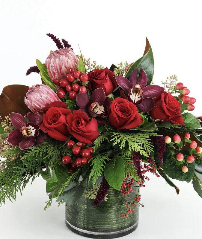 $265 Christmas Fresh Flower Arrangement