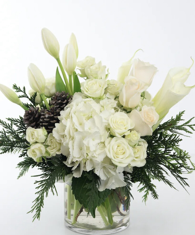 $145 Christmas Fresh Flower Arrangement