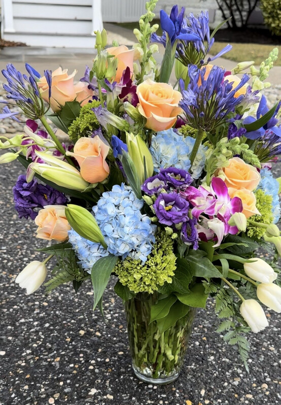 $350 Seasonal Fresh Flower Vase Arrangement