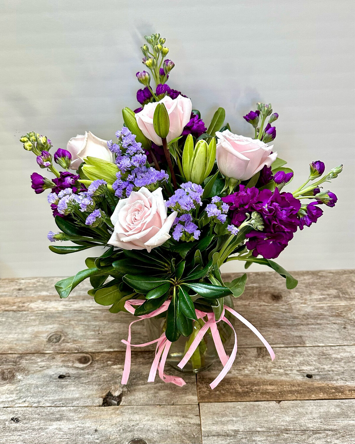 $60 Seasonal Fresh Flower Vase Arrangement