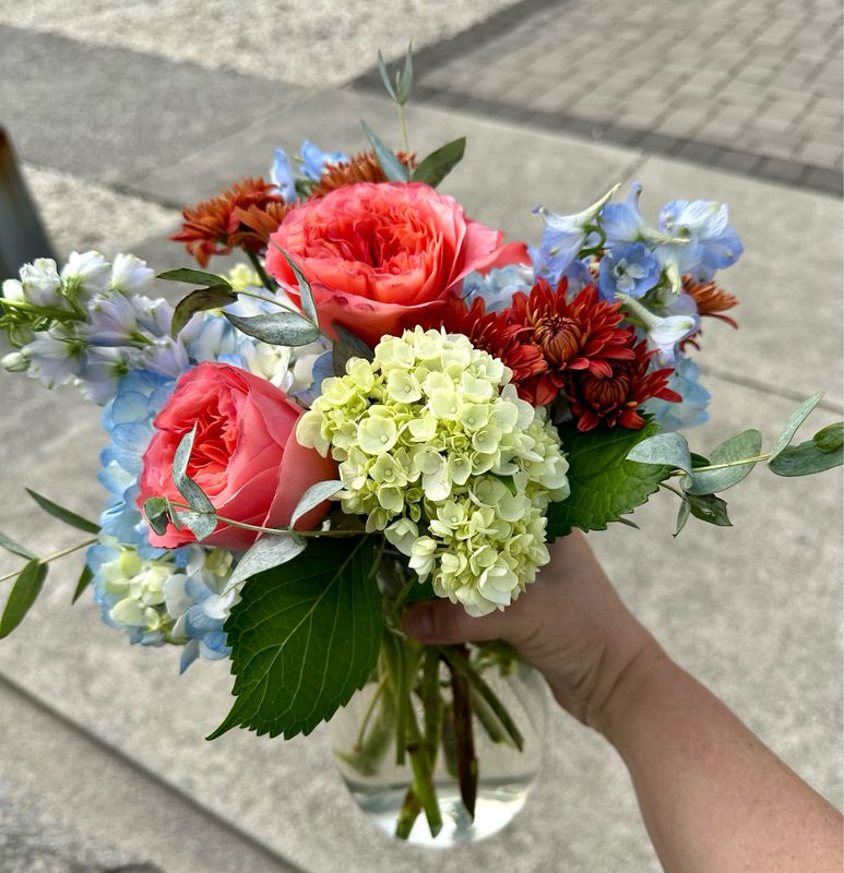 $65 Seasonal Fresh Flower Vase Arrangement