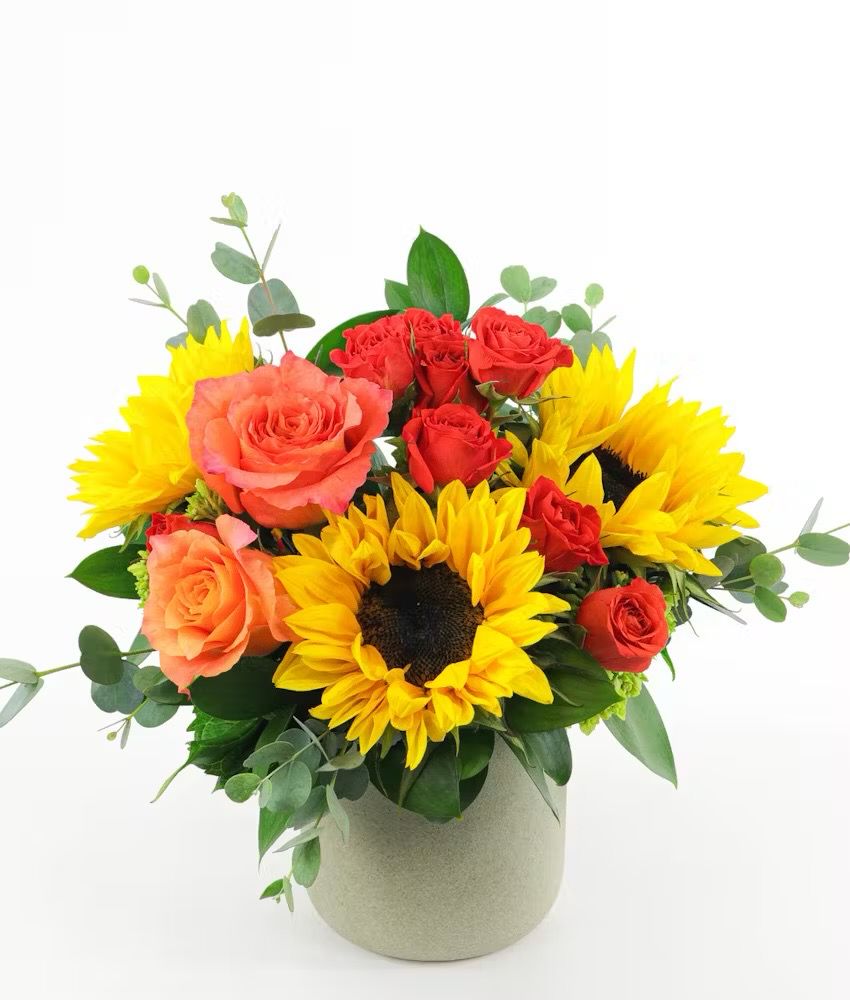 $95 Fall Fresh Flower Centerpiece Arrangement