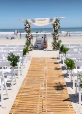 Beach Weddings at ICONA Avalon in Avalon, New Jersey: Coastal Floral Design by Coventry Crossing Florist