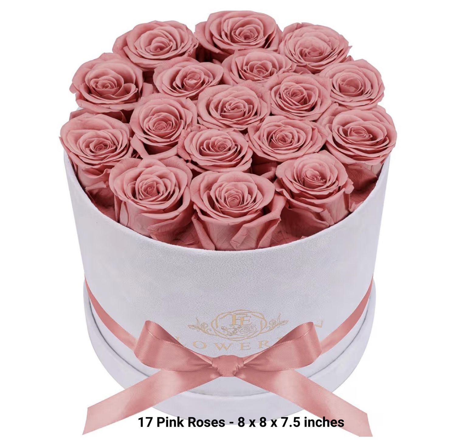 Preserved Roses - Flowers in a Luxury Suede Box - Lasts 1 Year Or More