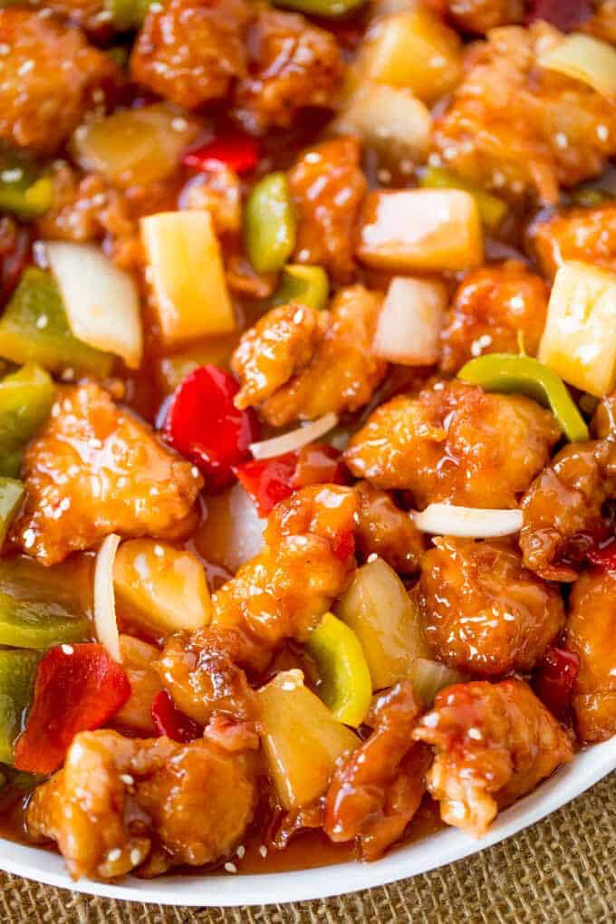 Sweet and Sour Chicken with Stir Fry Vegetables