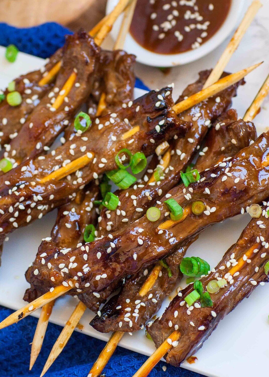 TERIYAKE GLAZED BEEF SKEWERS