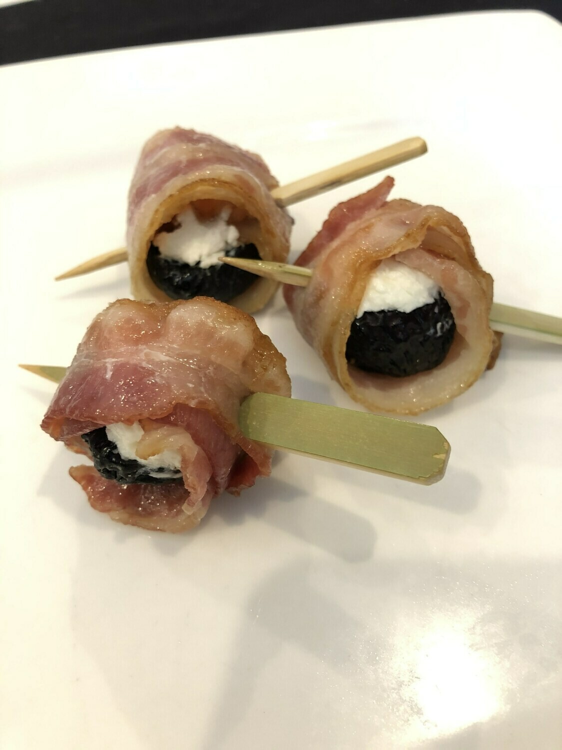 Bacon Wrapped Goat Cheese Stuffed Figs - 12