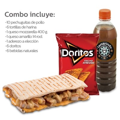 Combo Chicken Quesadilla - para preparar en casa- Combo Chicken Quesadilla - para preparar en casa-