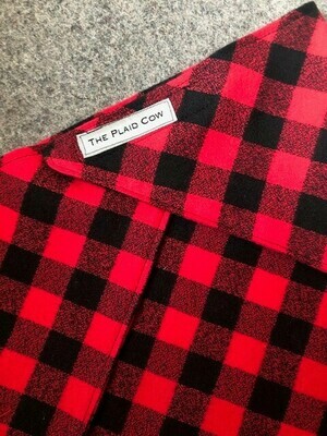 Buffalo Plaid Dog Bandanna X-Small Buffalo Plaid Dog Bandanna X-Small