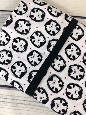 Hedge Hog Pillowcase in Black & White Hedge Hog Pillowcase in Black & White