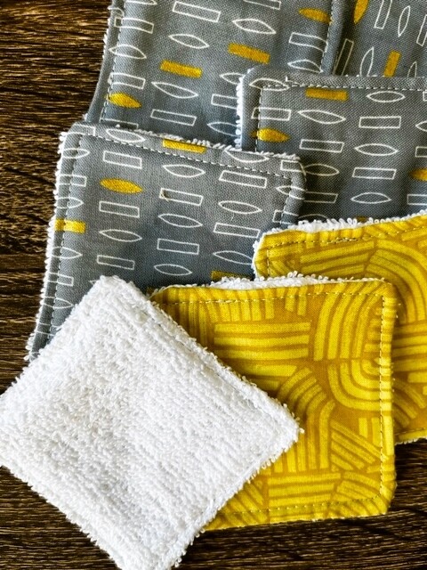 Gold & Grey Modern Re-Usable Face Wipes
