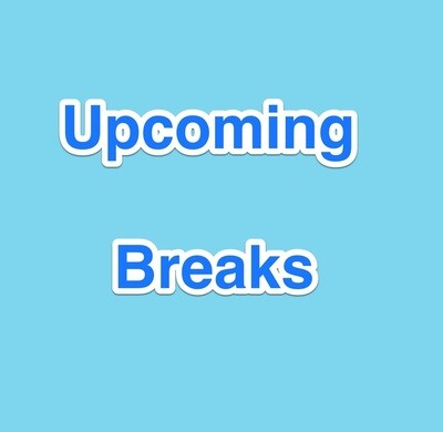 Upcoming Breaks
