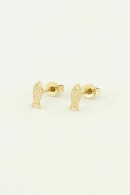 MJ03520 goud/gold studs My Jewellery