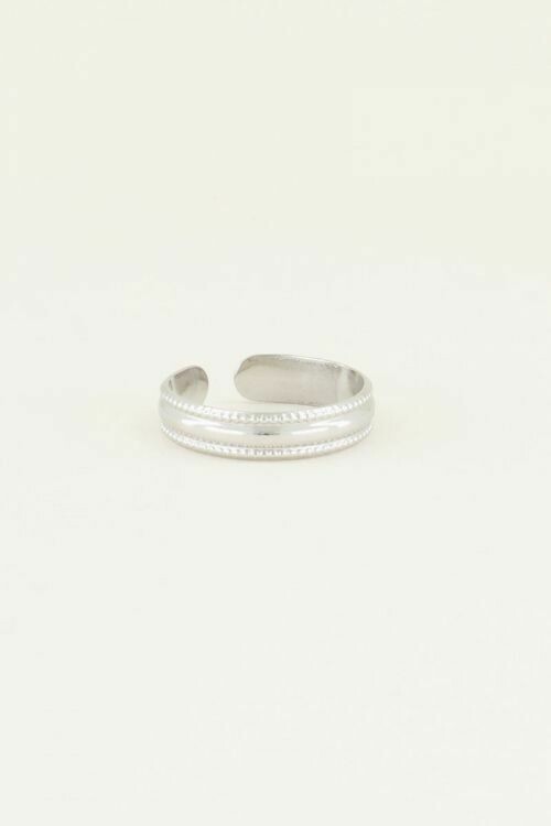 MJ02953 Zilver Ring Patroon-My Jewellery