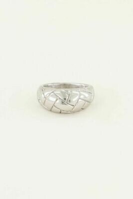 MJ03362 zilver Ring Met Kruisje-My Jewellery