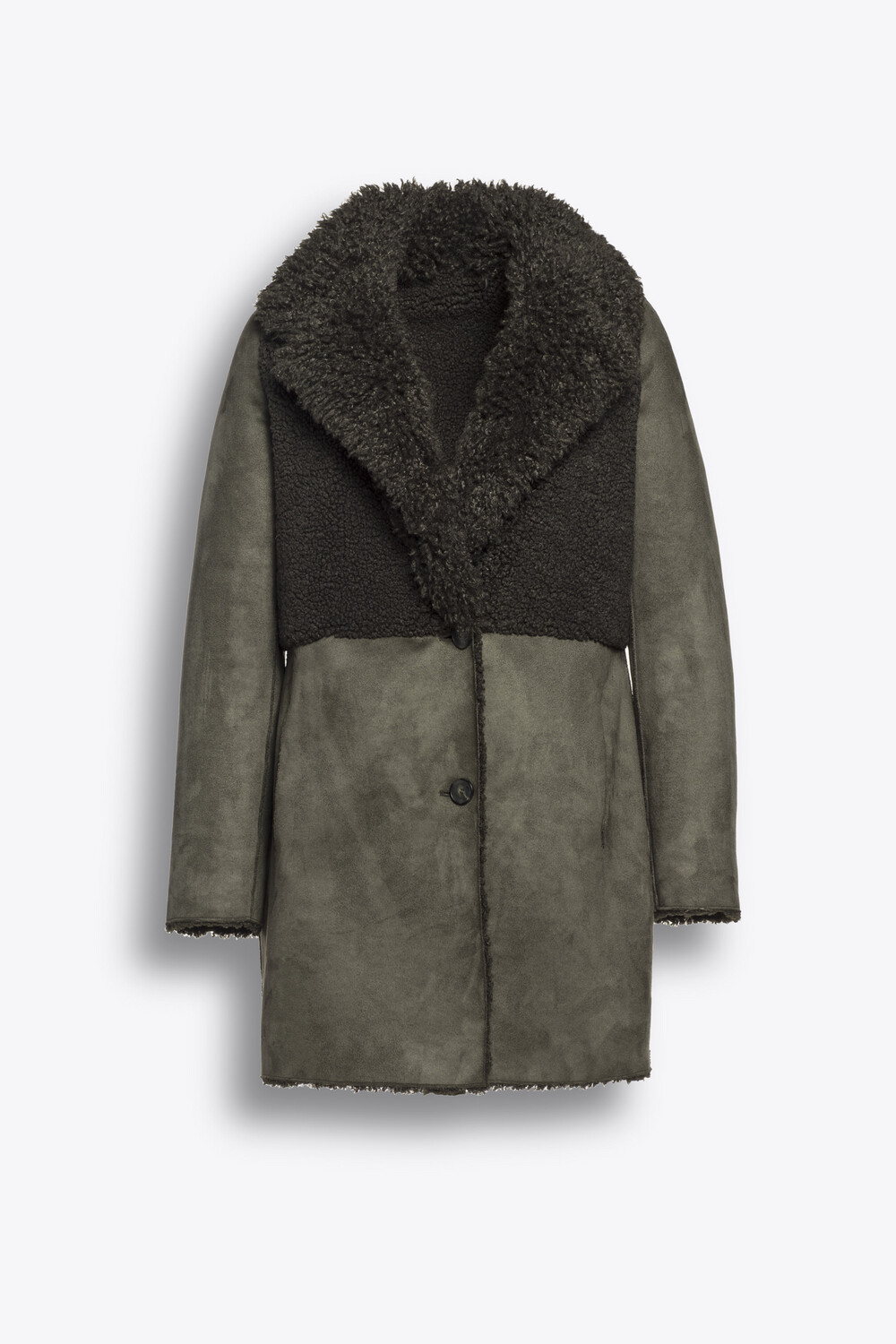 Sturdy Reversible Lammy Coat-Beaumont BM05530213 Forest Green