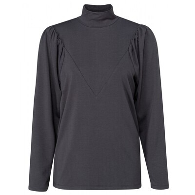 Puff sleeve top - YaYa 1909508-124 PHANTOM Puff sleeve top - YaYa 1909508-124 PHANTOM