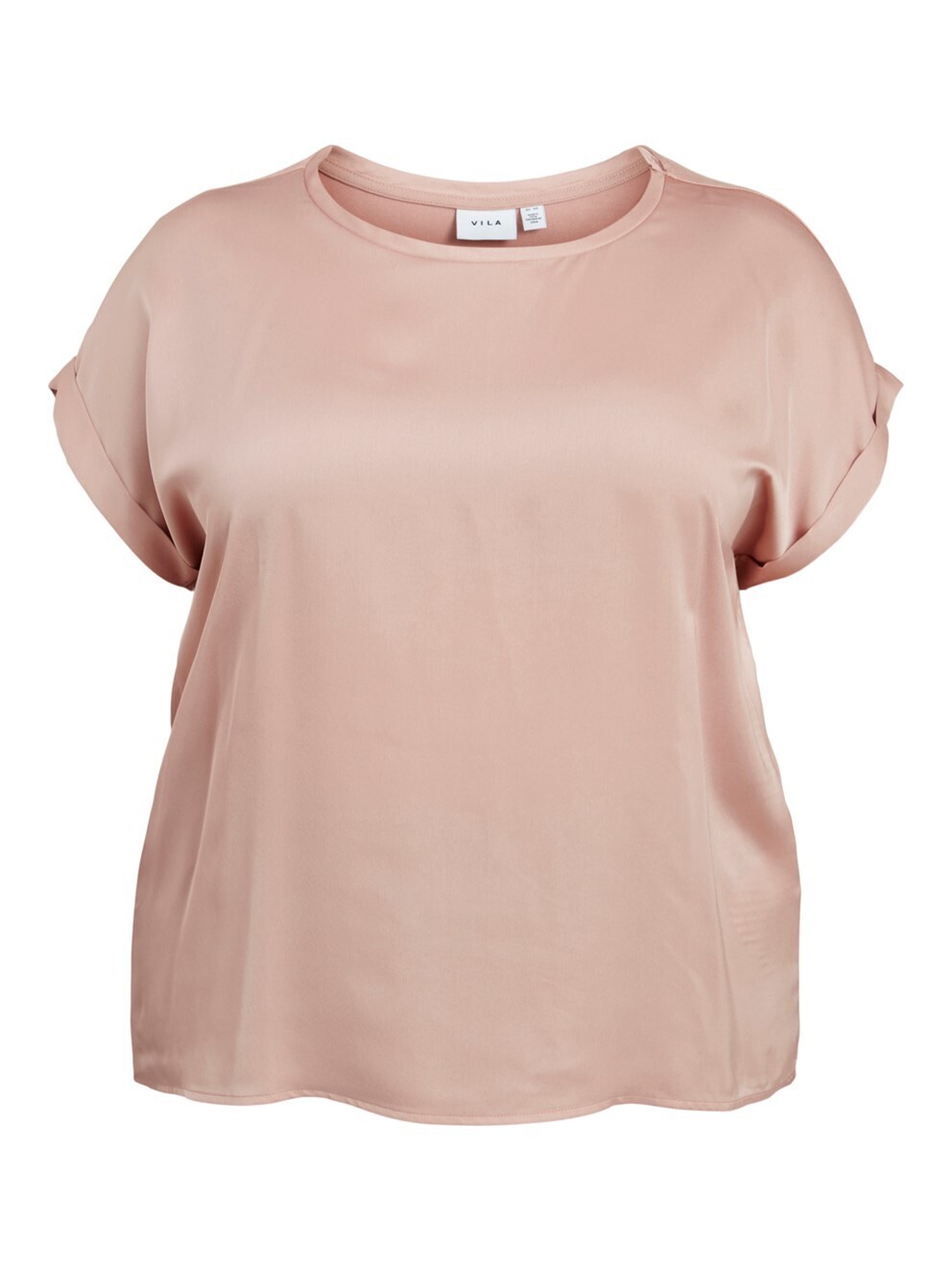 Evoked VIELLETTE S/S SATIN TOP/SU/CUR - FA: roze 14083267