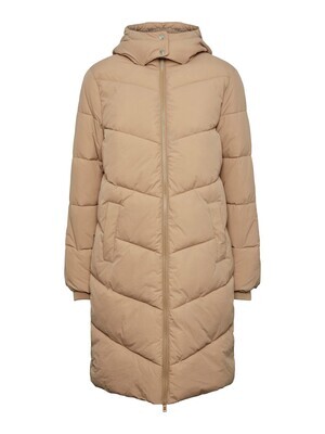 Pieces PCJAMILLA LONG PUFFER JACKET NOOS B: Silver Mink 17126619