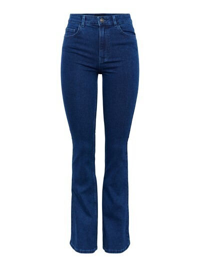 Pieces PCPEGGY FLARED HW JEANS DB NOOS BC blauw 17127256