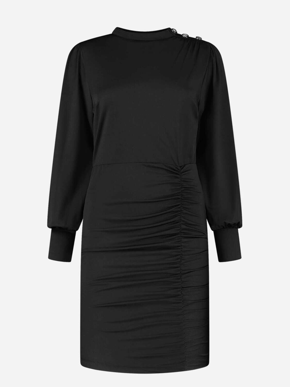Nikkie Button Dress zwart N5-2862205