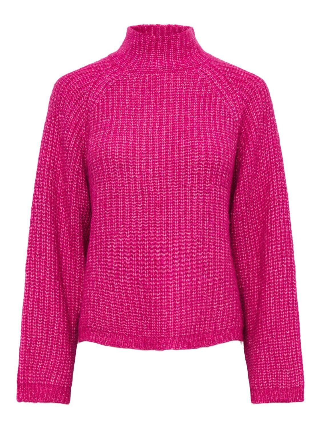 Pieces PCNELL LS HIGH NECK KNIT NOOS rose 17128212