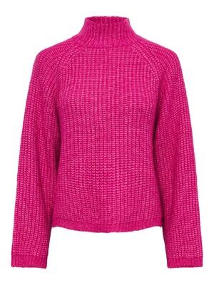 Pieces PCNELL LS HIGH NECK KNIT NOOS rose 17128212